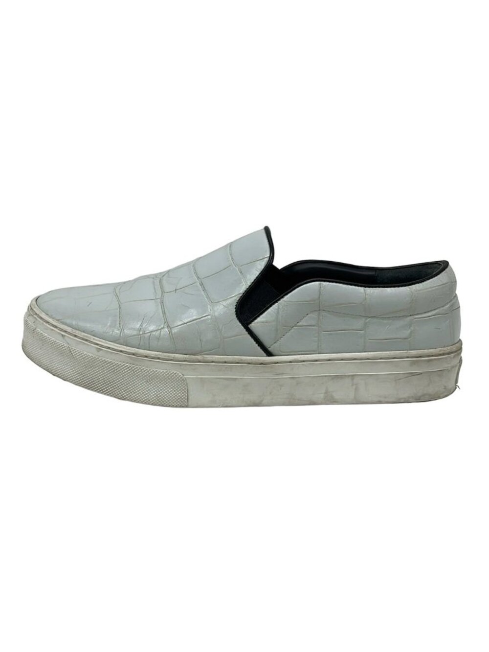 Celine Sneakers Light Blue Embossed Leather
